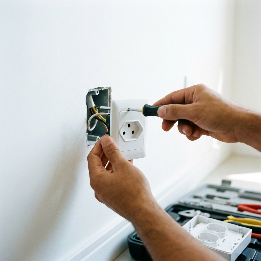Instalação de tomadas