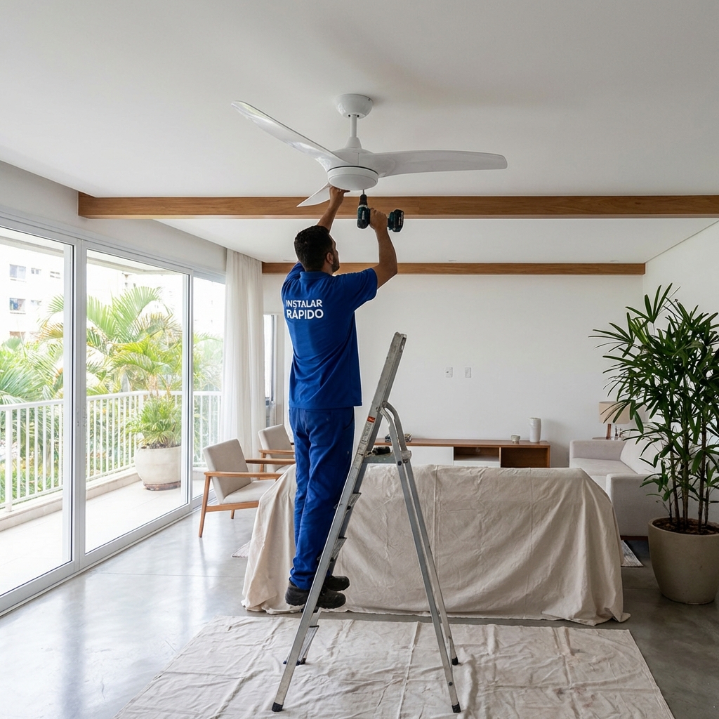 Instalação de Ventilador de Teto